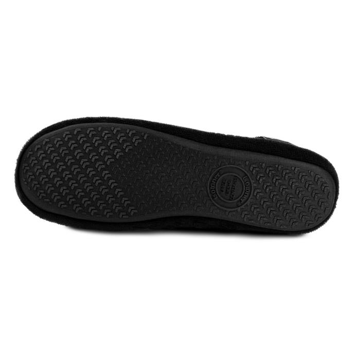 Isotoner® Ladies Terry Ballerina Slippers Black Extra Image 5